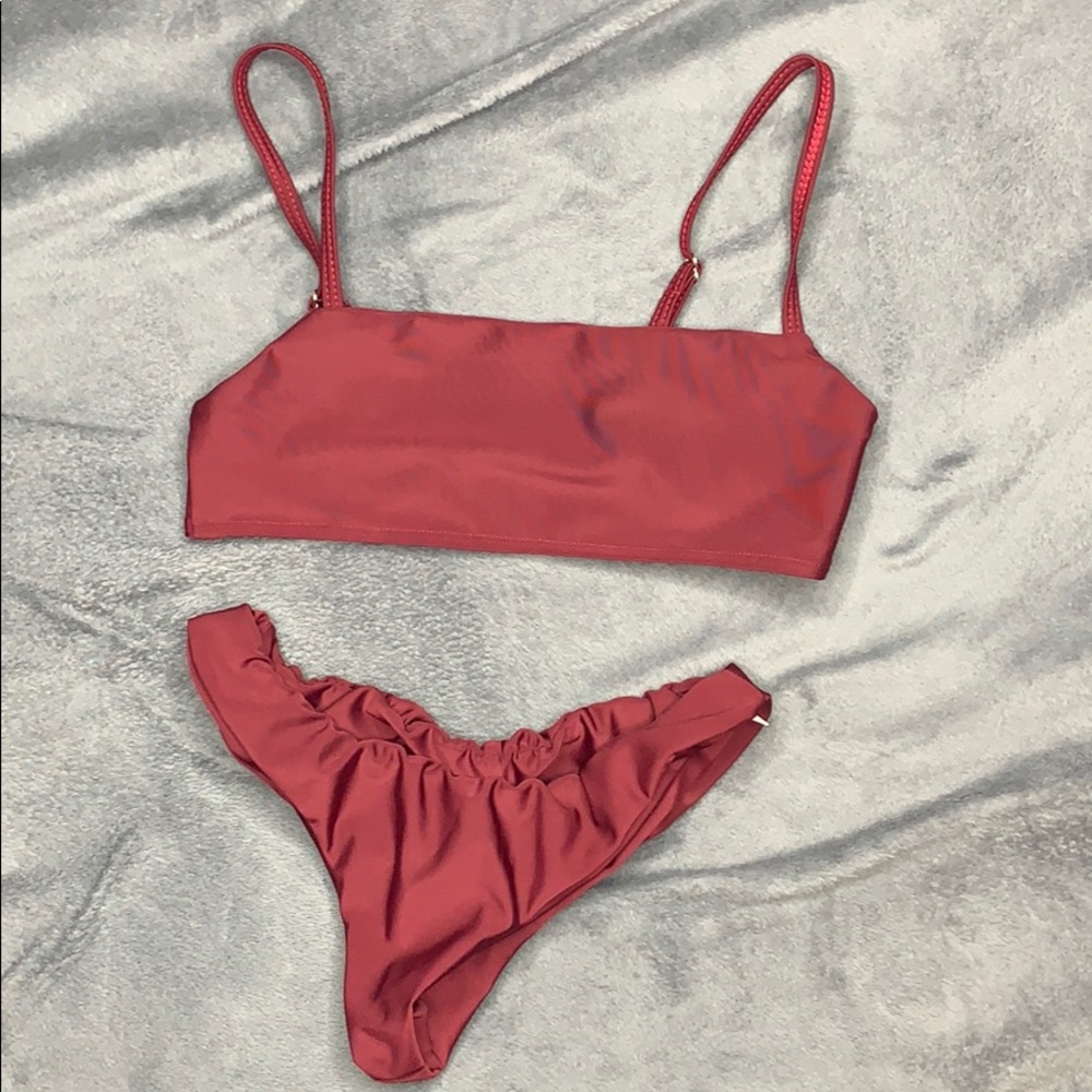Maroon Bikini Set